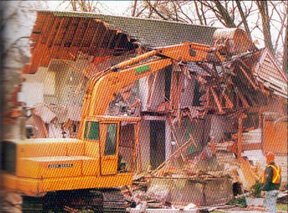 The Bernardo house was destroyed in 1998.